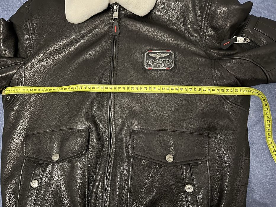 Бомбер  пілот Aeronautica Militare  з натуральноі шкіри з підкладкою