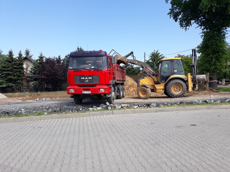 Wynajem wywrotki wykopy tłuczen humus