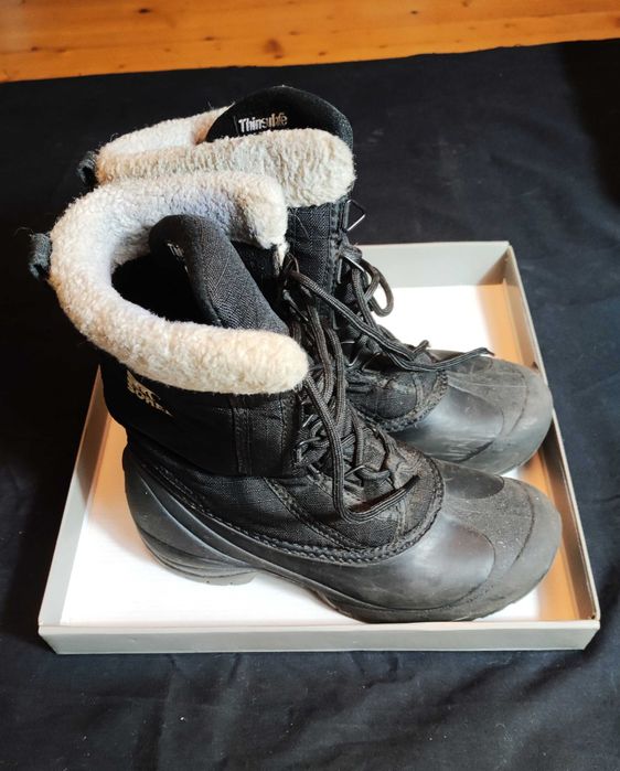 Sorel śniegowce zimowe 37,5 | czarne, wygodne i solidne