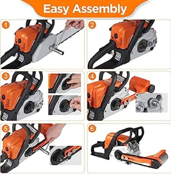 Descascador de toras, ferramenta de descascamento de toras em aço, acessório de descascamento para motosserra com 6 lâminas alongadas