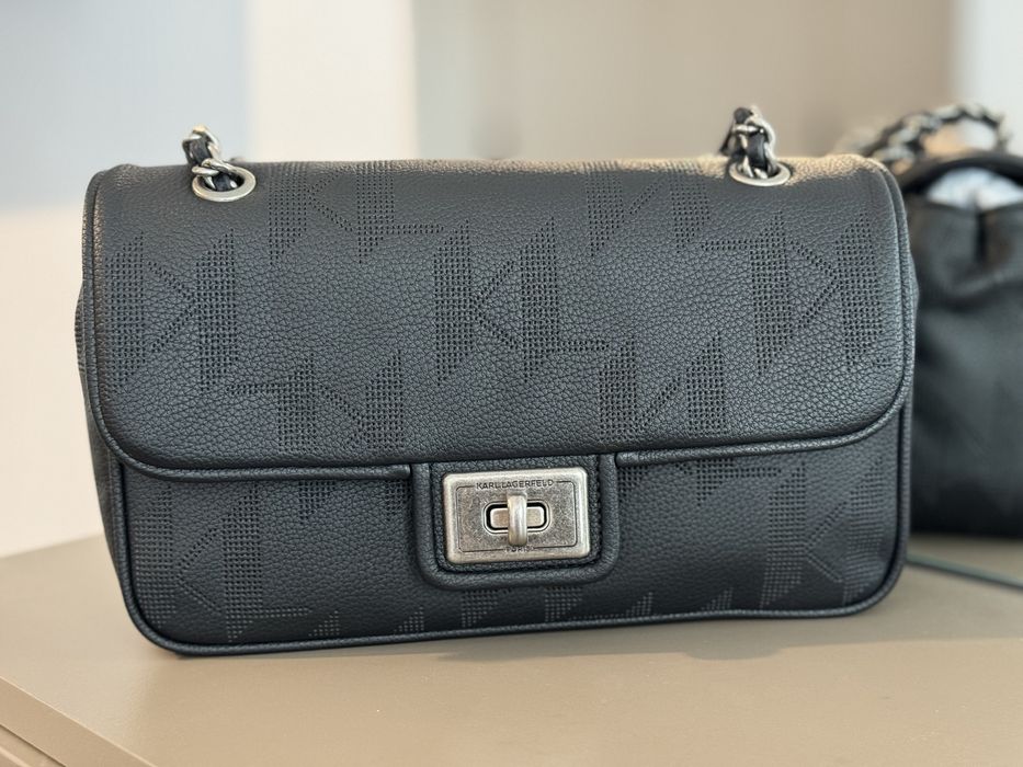 Сумка Karl Legerfeld оригінал оригинал чорна сумочка брендовая