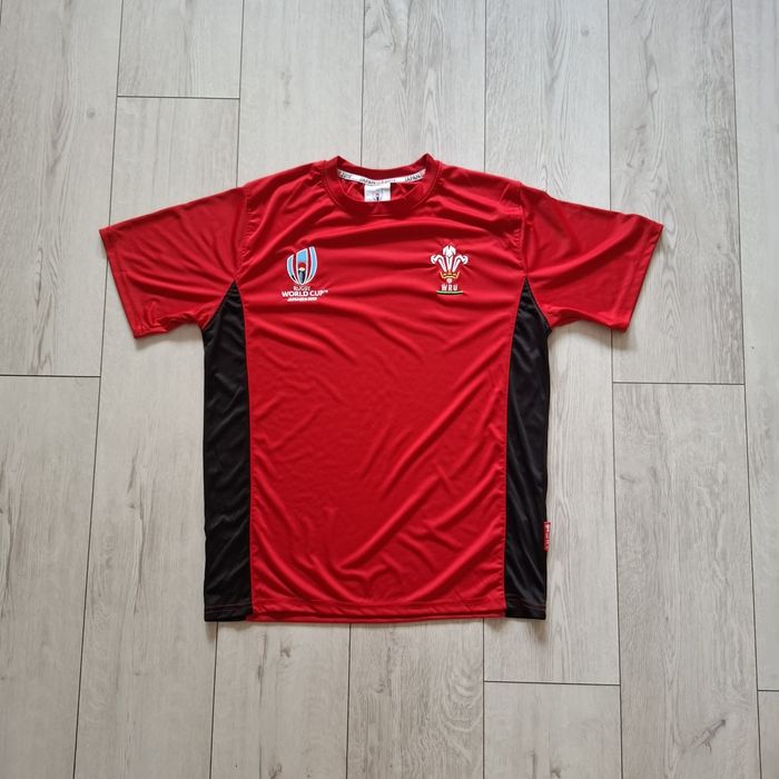 Walia Rugby koszulka męska L czerwona World Cup Japan 2019 WRU trykot