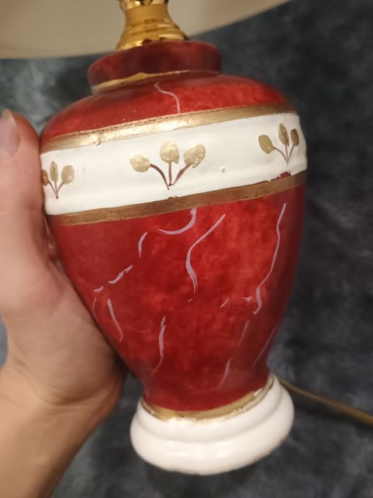 Lampka stołowa ceramiczna włoska