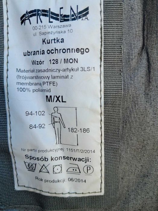 Kurtka gore-tex wojskowa oryginał demobil