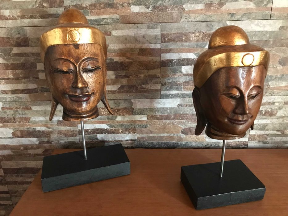 Estátuas  - cabeça de Buda