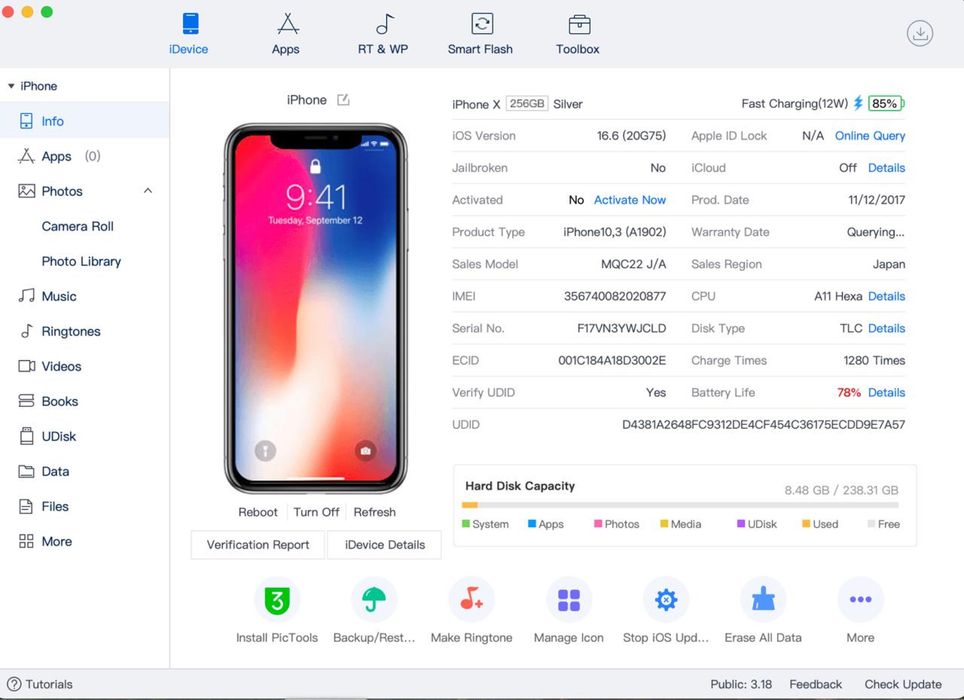 IPhone X 256Gb Icloud