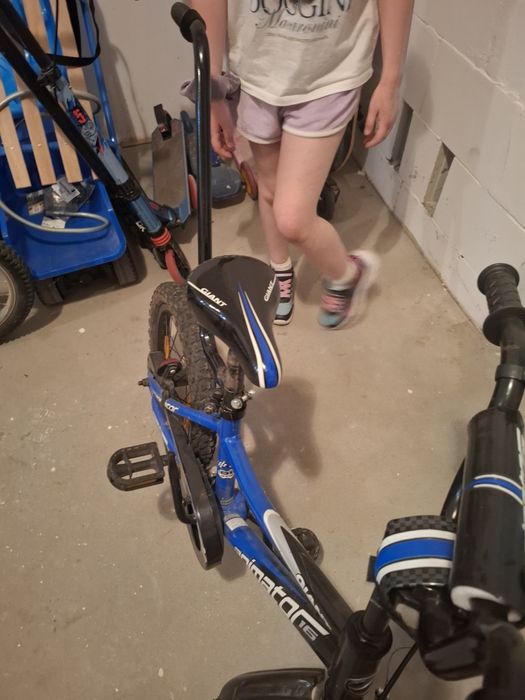Rower 14 dla dziecka z bocznymi kółkami