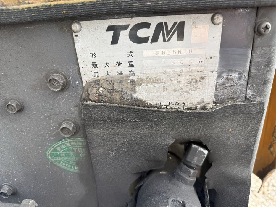 Wózek widłowy TCM FG15N18 . Lpg / toyota