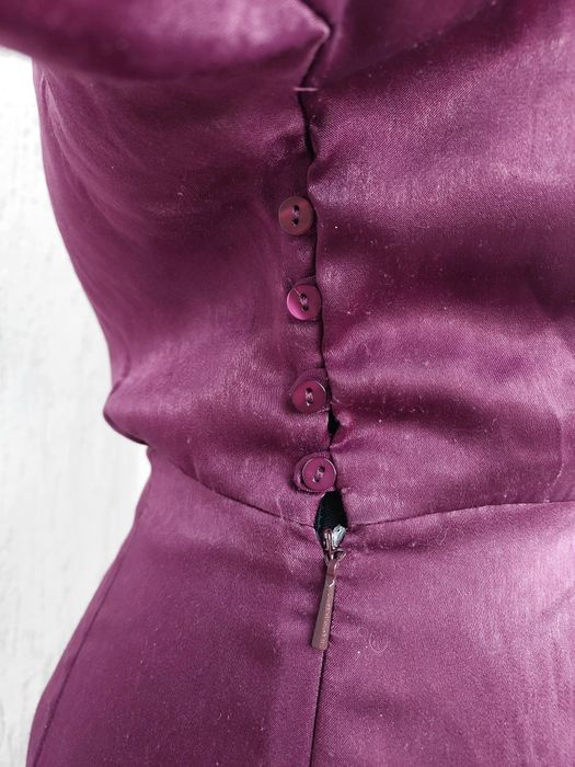 Sukienka satynowa, wesele w roz S/M.