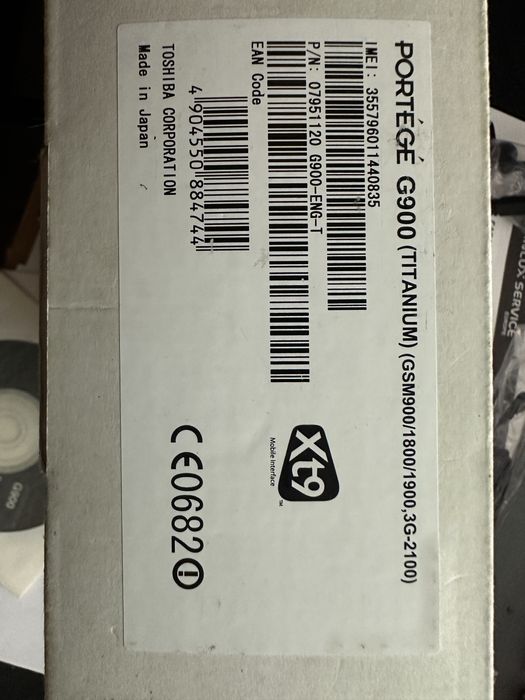 Toshiba G900 (Portégé) - telefon kolekcjonerski