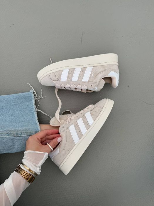 Кросівки Кроссовки Adidas Campus Beige Бежевий Бежевый Кросовки повсякденні
