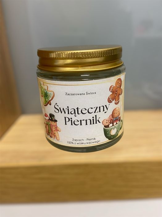 Swieca sojowa świece świeca świąteczny piernik