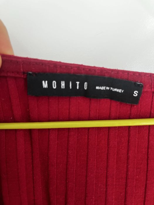 Czerwone body Mohito S sznurki na biust