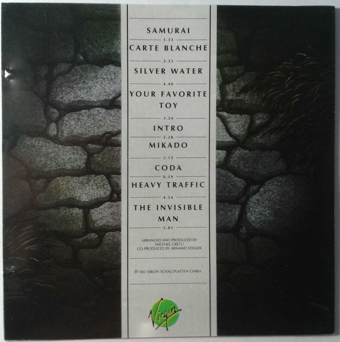 CD-R Michael Cretu ''The Invisible Man'' Album  1985