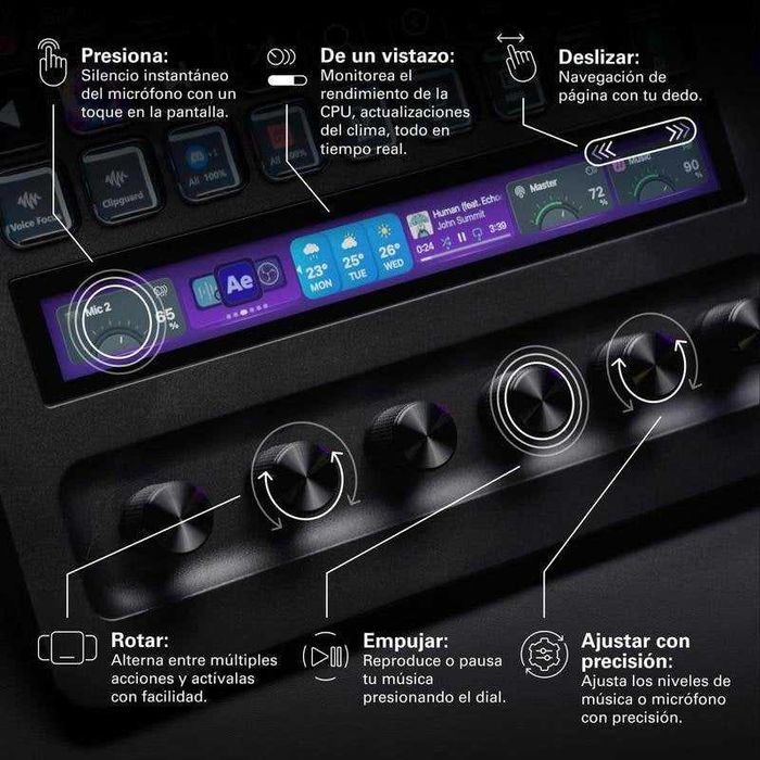 ISG Elgato Stream Deck + XL 36 teclas LCD 6 dials USB-C