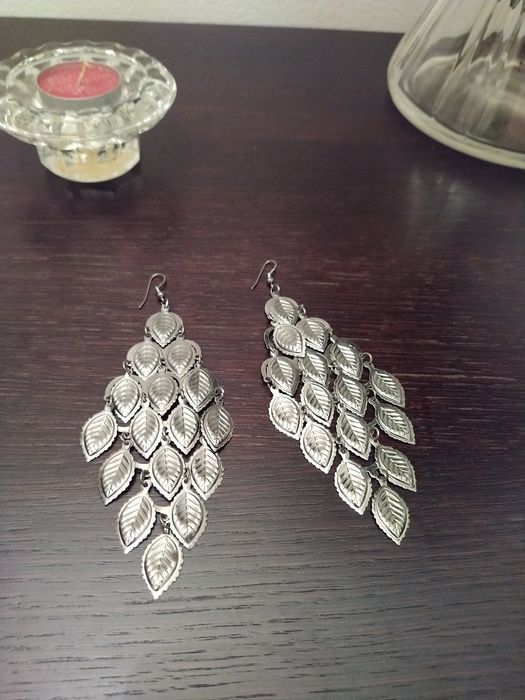 Brincos prateados boho chic - Novos!