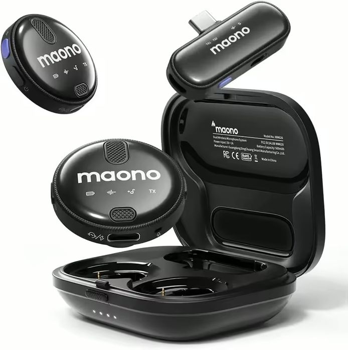 Бездротовий петличний мікрофон Maono нагрудний мікрофон lightning
