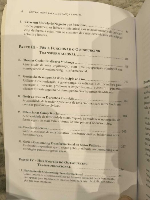 Livro "Outsourcing para a Mudança Radical" de Jane C. Linder