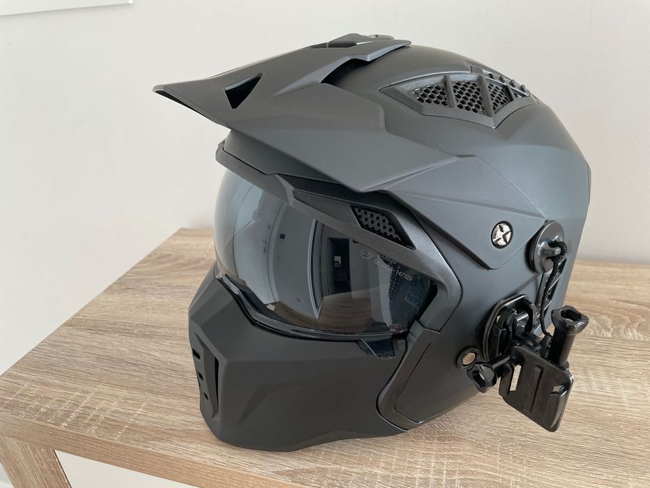 VINZ Kioto Capacete Jet com viseira solar | M | 57-58