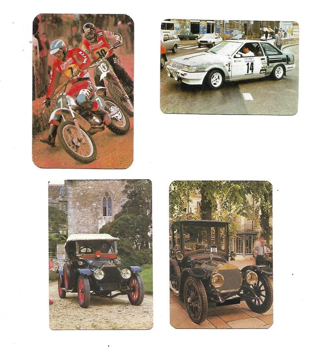 17 calendários de bolso - Carros Fórmula 1 - Motas - Carros antigos