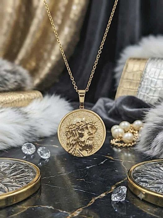 Elegancki duży ZŁOTY WISIOREK 3D p.585 CUDO