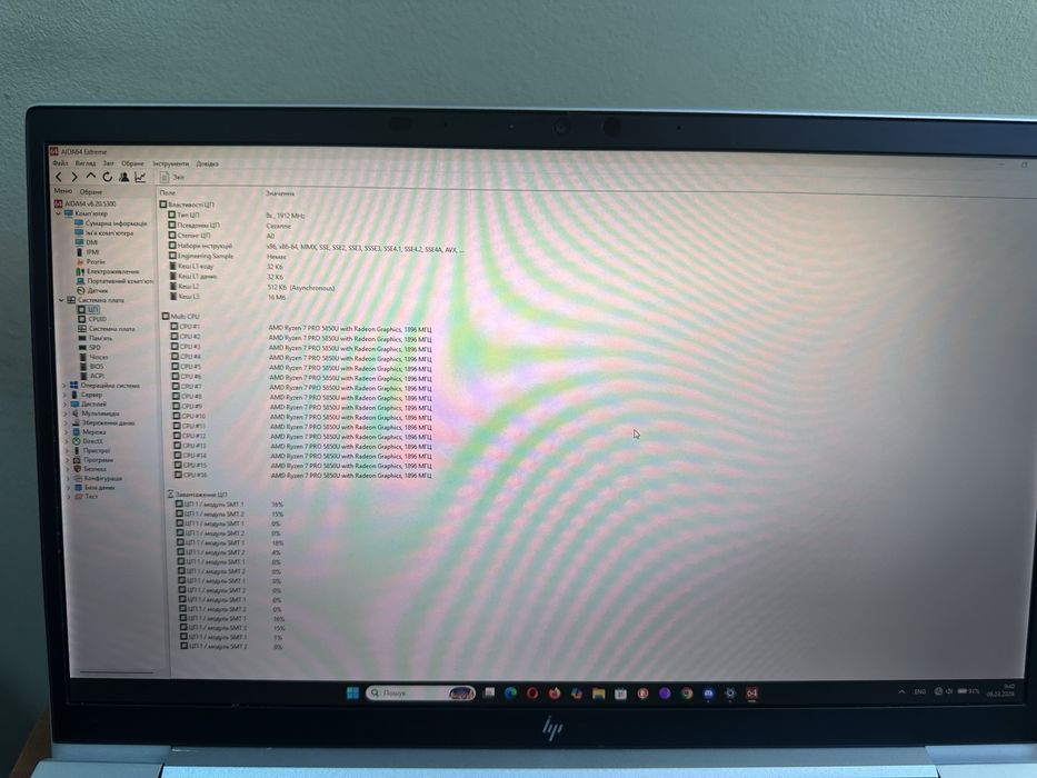 Ультрабук HP EliteBook 845 G5 / IPS / Ryzen 7 Pro 5850U / 16 GB DDR4
