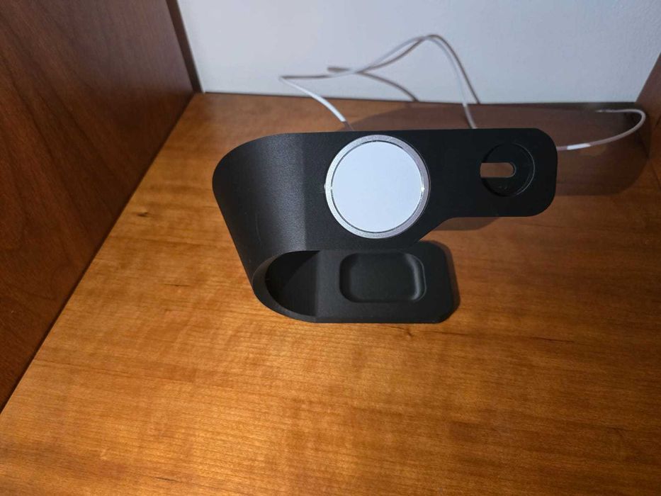 Suporte de Carregamento 2 em 1 para iPhone + Apple Watch