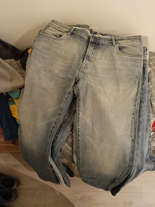 7 pares calça de ganga