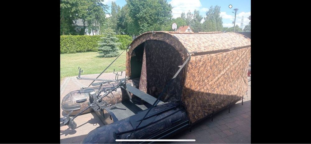 Ponton fox 420 z namiotem nie nash korda kolibri bark kraken kormoran