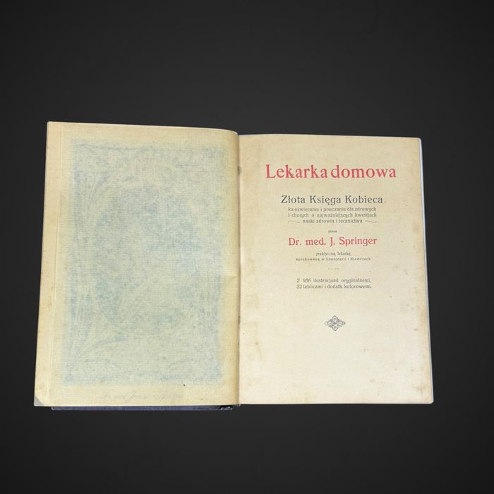Antyk Lekarka Domowa Dr med. Janina Springer  przedwojenna encyklopedia B61/042501
