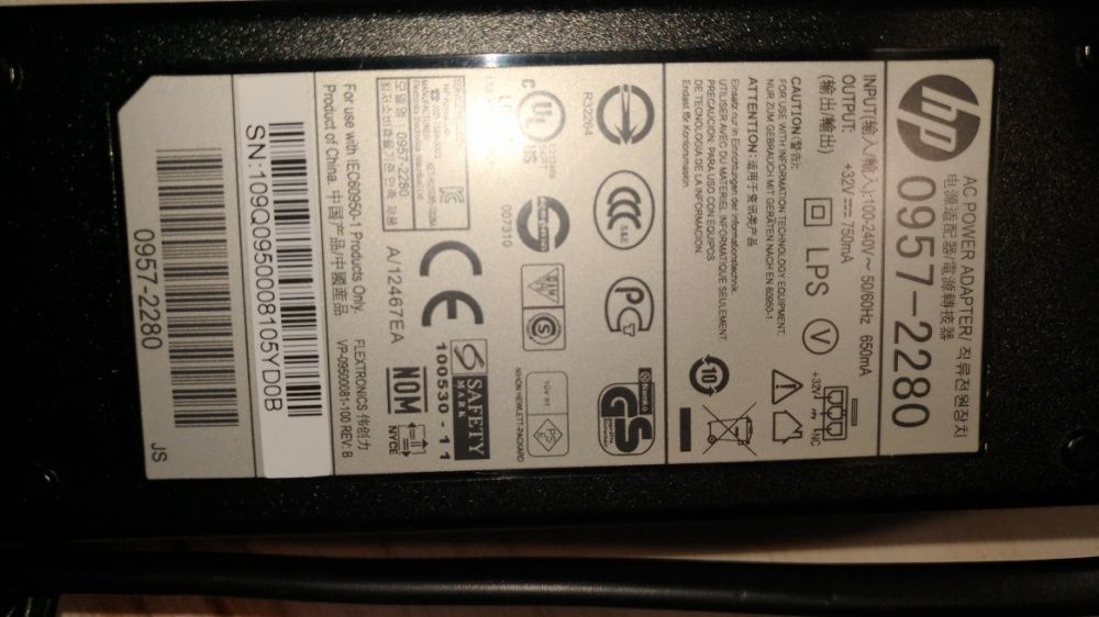 Adaptador AC Original impressora HP