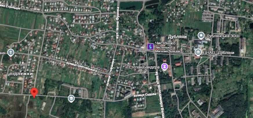 Продаж земельної ділянки м. Дубляни.