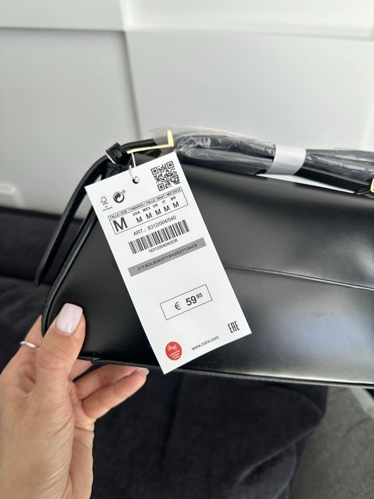 Жіноча сумочка Zara, сумка багет, сумка на плече