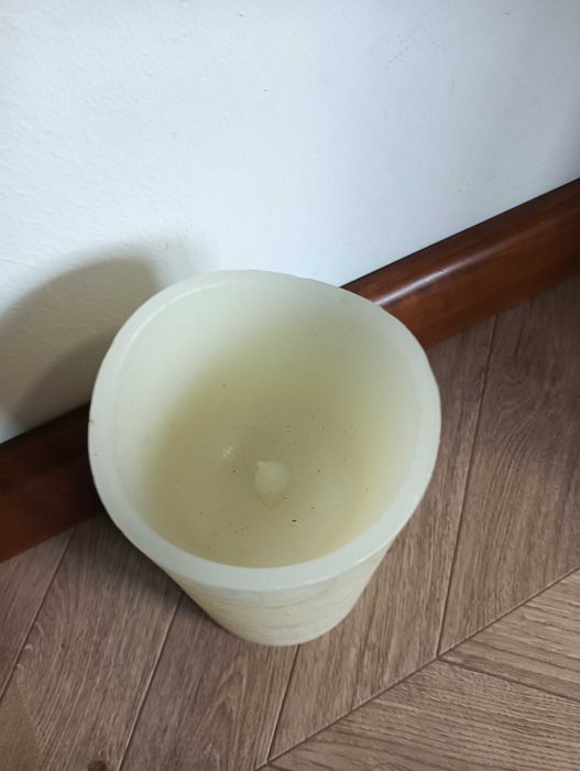 Świeca na baterię 20cm wosk led