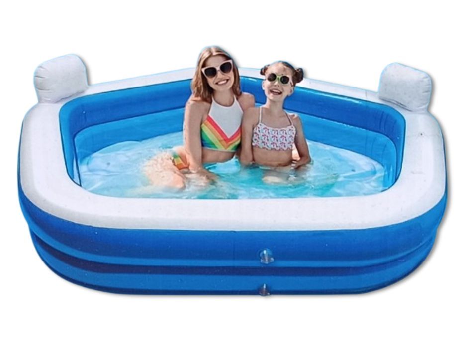 Dmuchany basen z siedziskiem 60x206x213cm - 400L