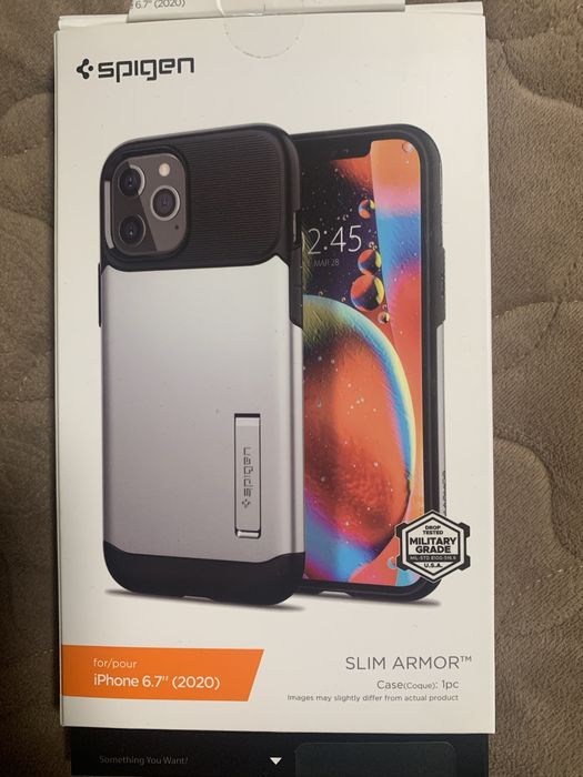 Захисний чохол Spigen (SGP) Slim Armor для Apple iPhone 12 Pro Max: