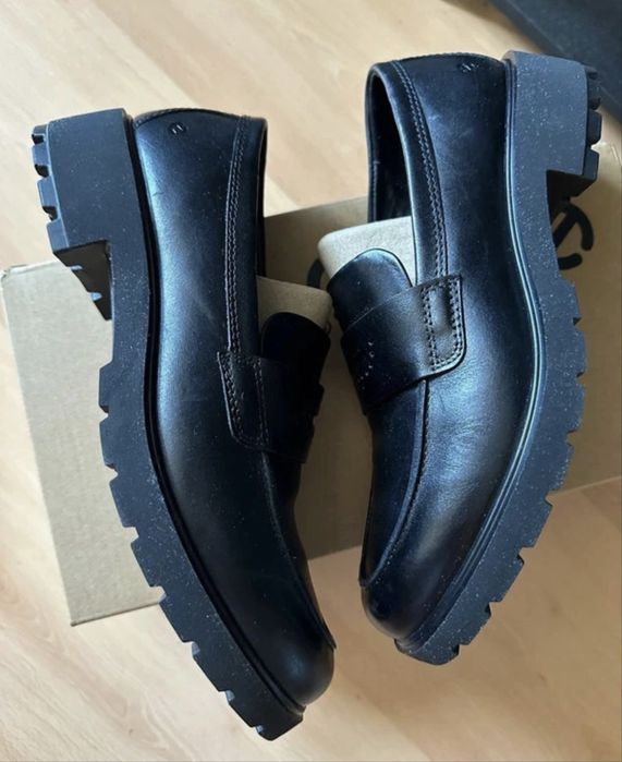 Ecco loafersy mokasyny damskie 36 czarne nowe