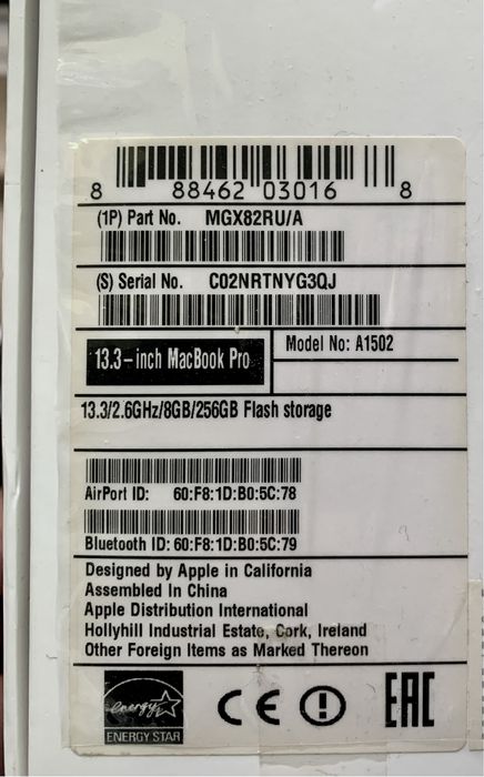 MacBook Pro 13,3" 2013