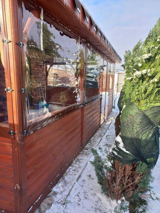 М'які вікна з ПВХ тканини для тераси