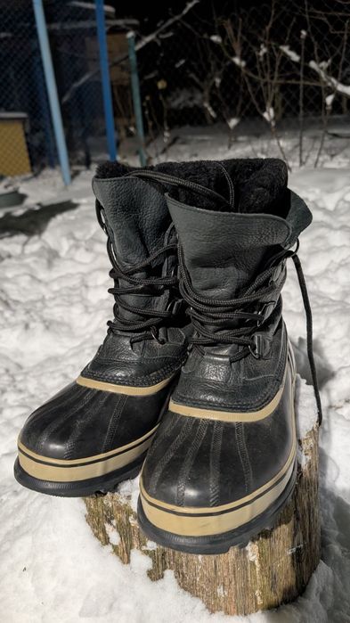 SOREL Caribou Reserve — зимові черевики теплі шкіряні чоботи Eur 44-45
