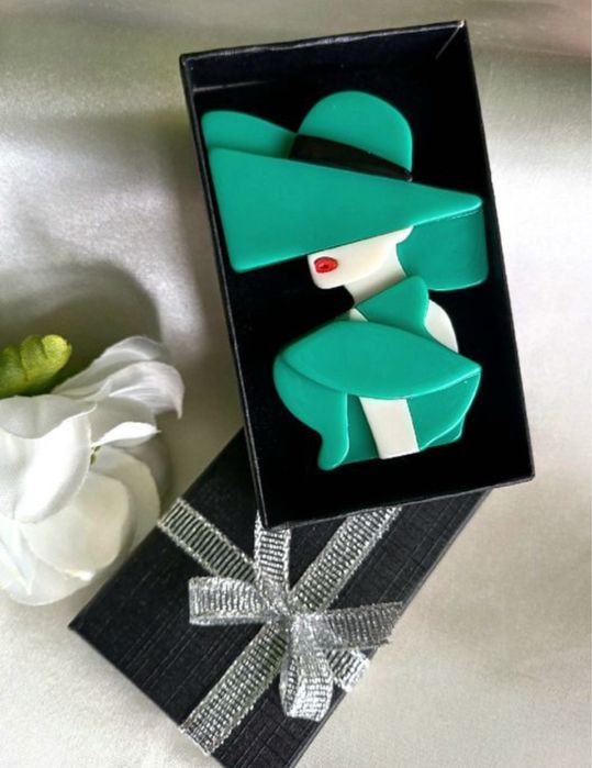 Broszka szklo akrylowe