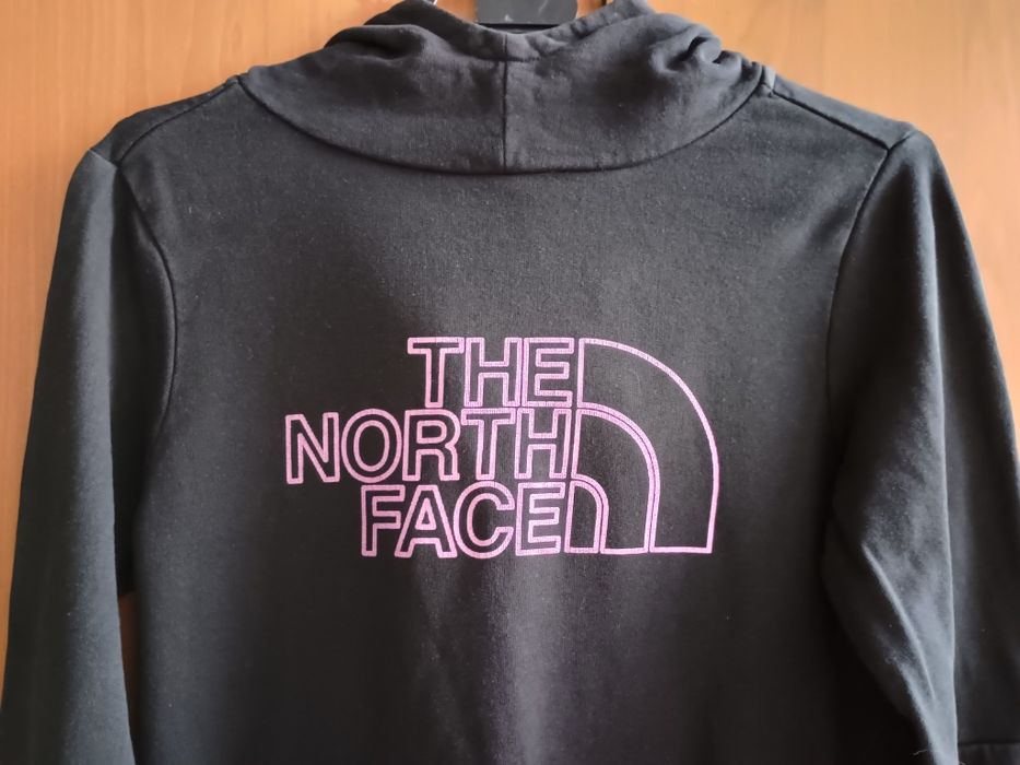 Fajna czarna bluza młodzieżowa z kapturem The North Face rozm. L/G