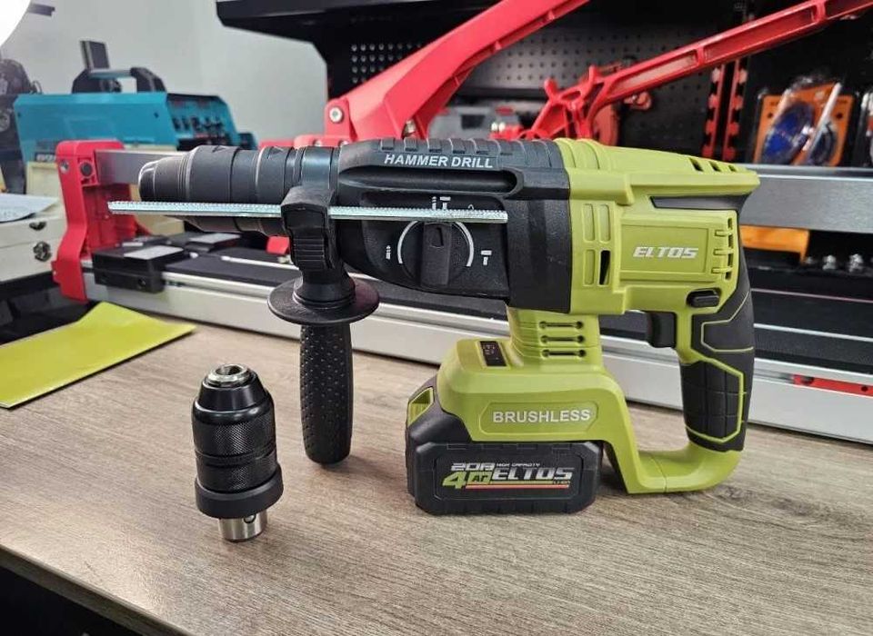 Акумуляторний перфоратор eltos па-20/26 dfr bl безщітковий АКБ 4А і ЗП