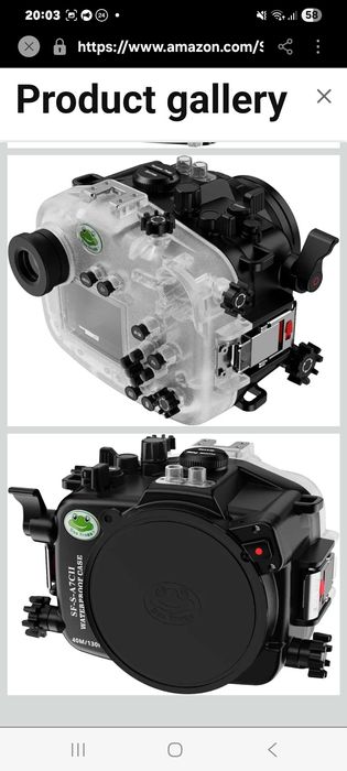 Підводнтй чохол для камери Sea frogs сумісний з Sony A7C-