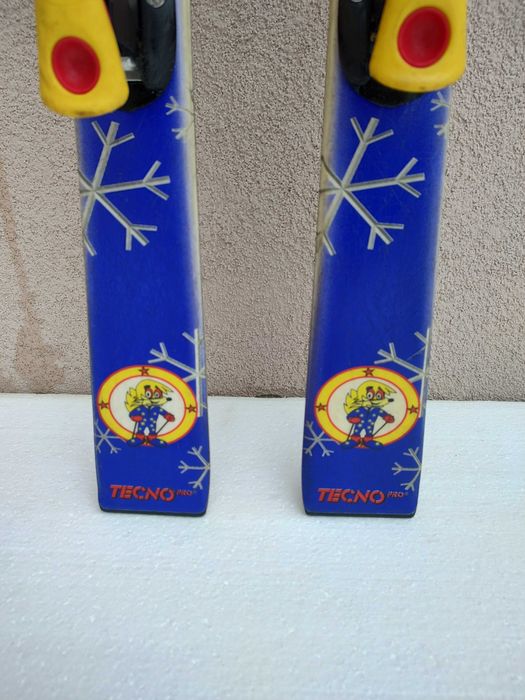 Narty dziecięce Tecno Pro Carvy 110cm z wiązaniami tanio
