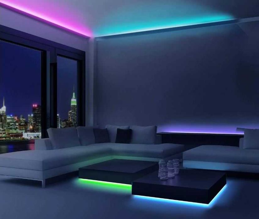 Светодиодная RGB лента,c пультом 24 клавиши, 5050 дюймов, USB, 5 м