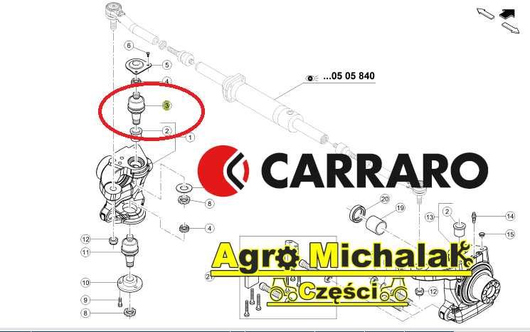 Przegub oś amortyzowana  CASE CVX 1170, 1195, MXM 120, 150, 190