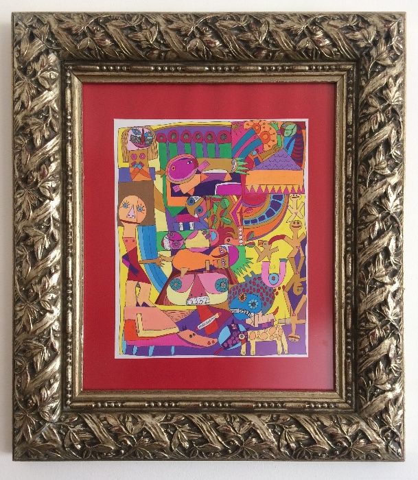 Gouache Drawing by British Artist Jennifer Camilleri