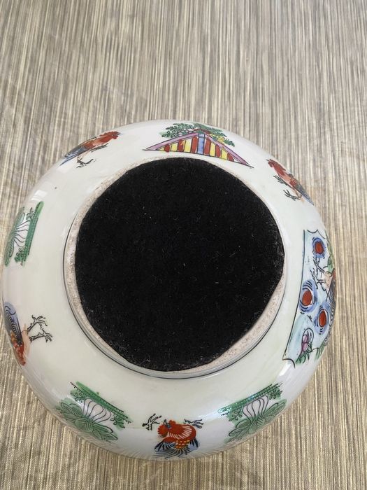 Pocelana tigela chinesa  tigela com galo,