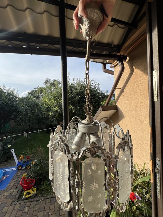 Люстра ретро з металу